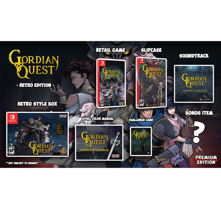 Gordian Quest - Retro Edition - Premium Edition Games #22 [Nintendo Switch] Nintendo Switch Video Game Premium Edition Games   