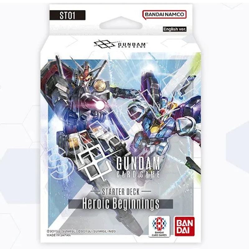 Gundam CG: Heroic Beginnings Starter Deck [ST-01] Card Game Bandai Namco