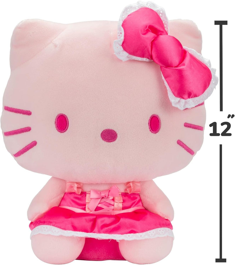 Hello Kitty and Friends: Pink Monochrome Hello Kitty - 12" Plush Plushies Jazwares