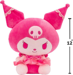 Hello Kitty and Friends: Pink Monochrome Kuromi - 12" Plush Plushies Jazwares