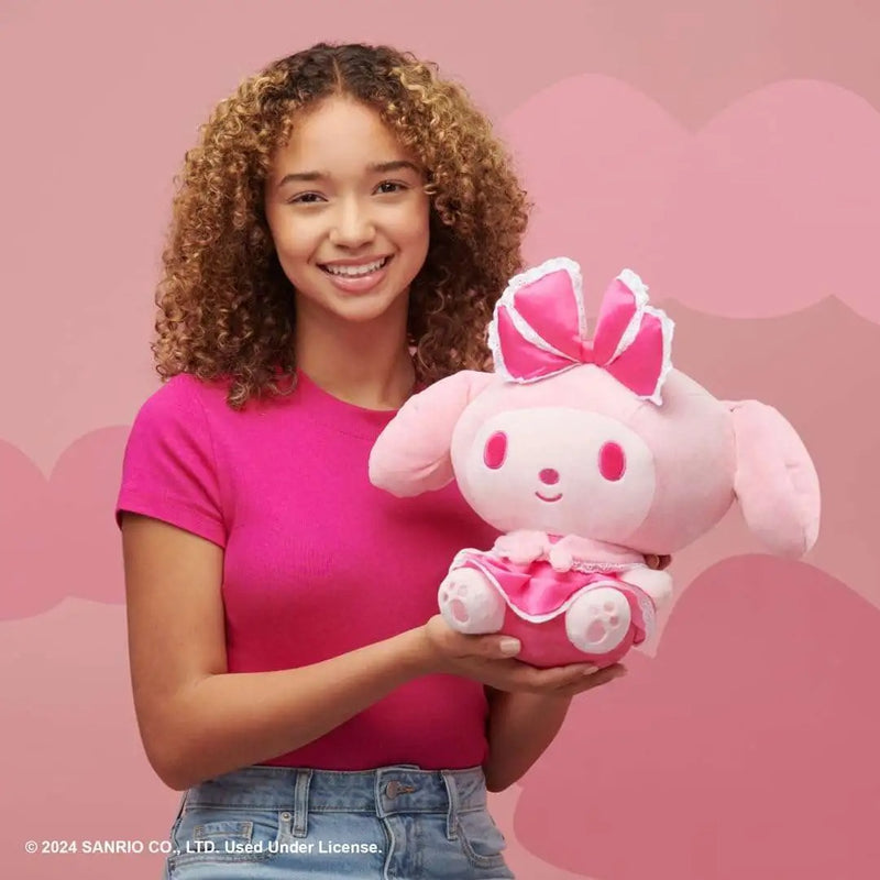 Hello Kitty and Friends: Pink Monochrome My Melody - 12" Plush Plushies Jazwares