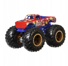 Hot Wheels Monster Trucks 1:64 Super Mario Themed Vehicle - Mario [Toys, Ages 3+] Toys & Games Mattel   