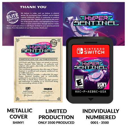 Hyper Sentinel - Elite Edition [Nintendo Switch] Nintendo Switch Video Game VGNYsoft   