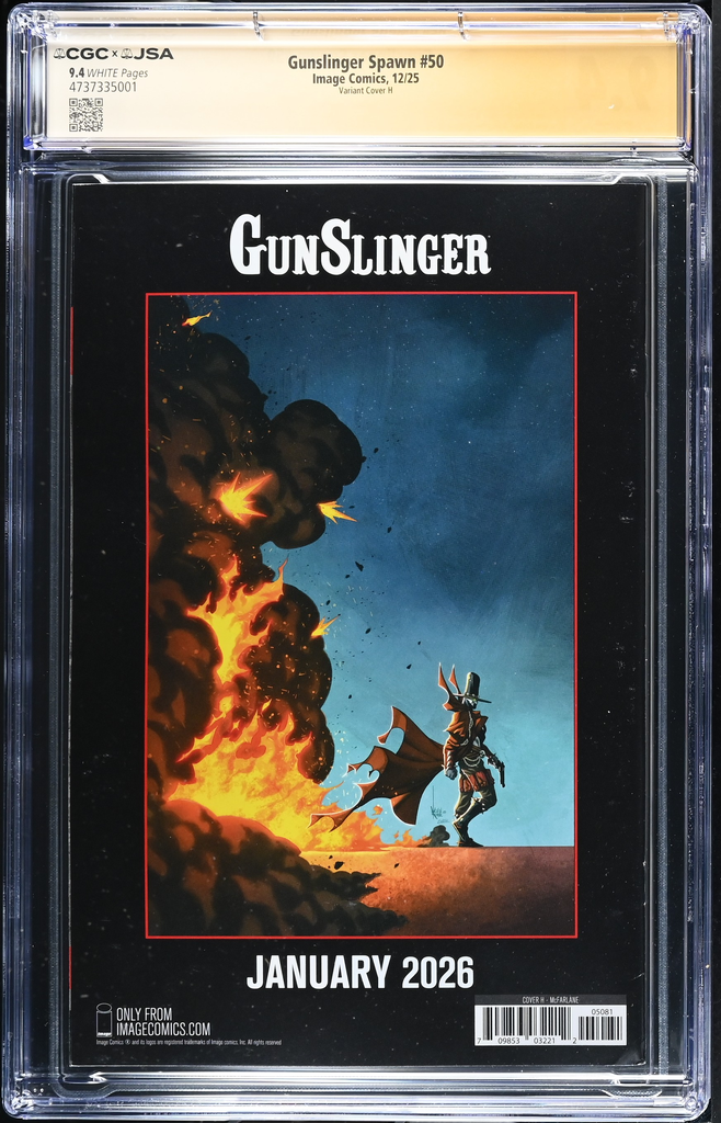 Gunslinger Spawn: #50 [Todd McFarlane CGC 9.4 Signed CVR H - 1:1000] 2021