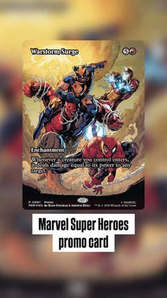 Avengers Armageddon #1 Comic & Warstorm Surge Magic The Gathering MTG Foil Promo Comics Marvel Comics