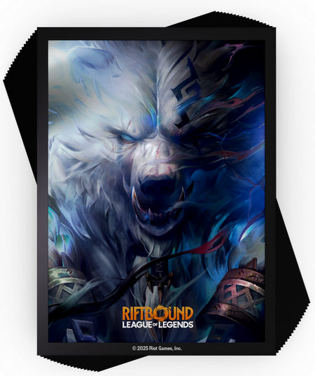 Riftbound League of Legends TCG: Origins Art Sleeves Volibear - 100 Count Card Game Accessories UVS Games