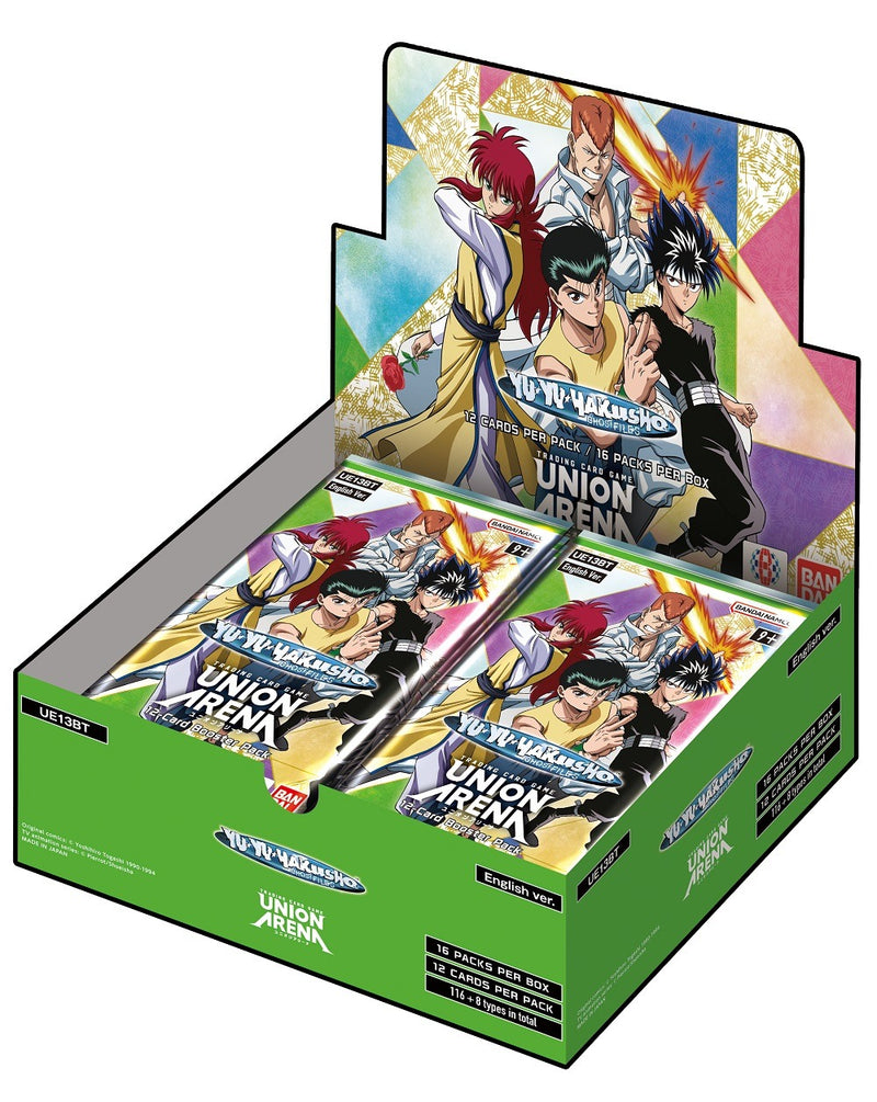 Union Arena TCG: Yu Yu Hakusho Ghost Files Booster Box [UE13BT] - 16 Packs Card Game Bandai Namco