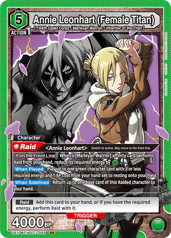Union Arena TCG: Attack on Titan Booster Box [UE10BT] - 16 Packs Card Game Bandai Namco