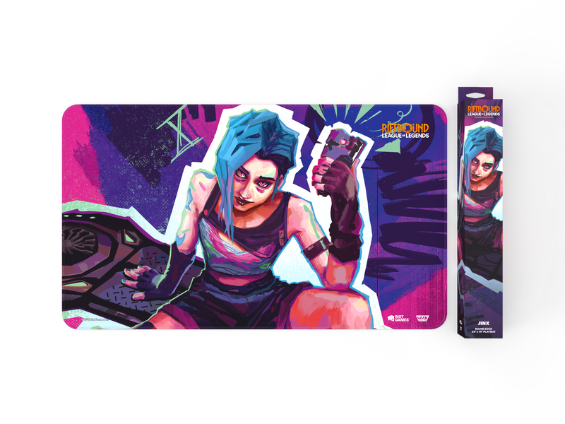 Riftbound League of Legends TCG: Origins Playmat Jinx Card Game Accessories UVS Games