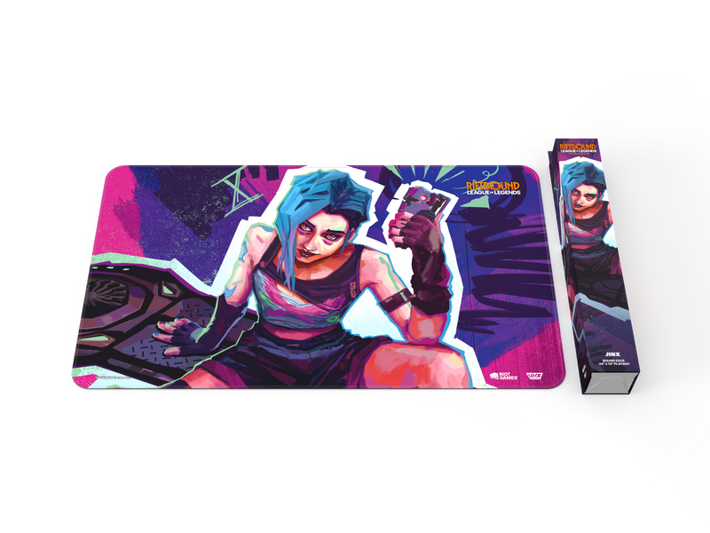 Riftbound League of Legends TCG: Origins Playmat Jinx Card Game Accessories UVS Games