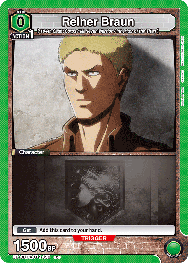 Union Arena TCG: Attack on Titan Booster Box [UE10BT] - 16 Packs Card Game Bandai Namco