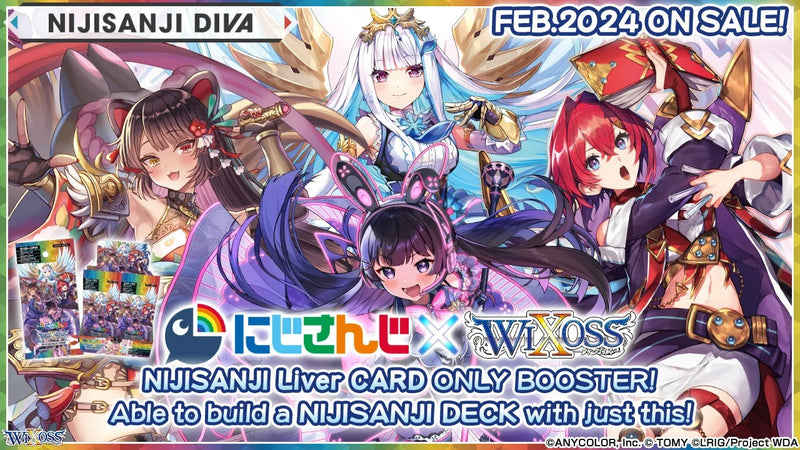 WIXOSS Nijisanji DIVA Booster Box - 20 Packs - WXDi - CP01 Card Game Takara Tomy