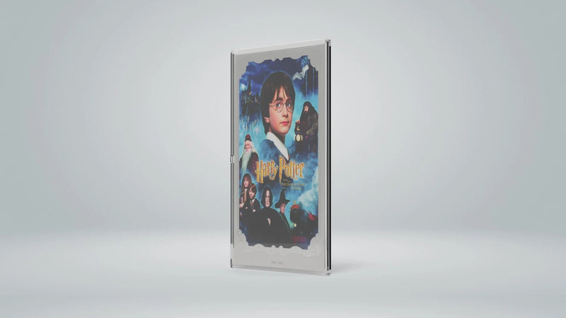 Agoro: Harry Potter Movie Poster - Harry Potter and the Philosopher's Stone Silver Foil Collectible Agoro