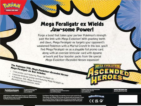 Pokemon TCG: Mega Evolution - Ascended Heroes Mega Feraligatr ex Box