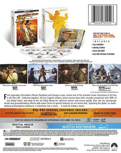 Indiana Jones 4-Movie Collection 4K - Limited Edition SteelBook [Blu-Ray + 4K UHD+ Digital Box Set] DVDs & Blu-Rays Paramount Pictures   