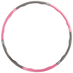 Weighted Fitness Hoop 1.2 kg - Pink/Grey Home and Hardware just be