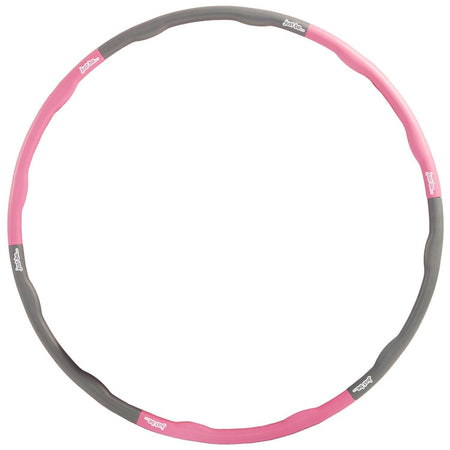 Weighted Fitness Hoop 1.2 kg - Pink/Grey Home and Hardware just be