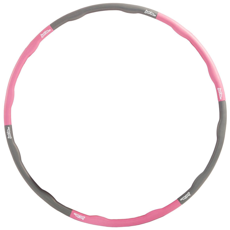 Weighted Fitness Hoop 1.2 kg - Pink/Grey Home and Hardware just be