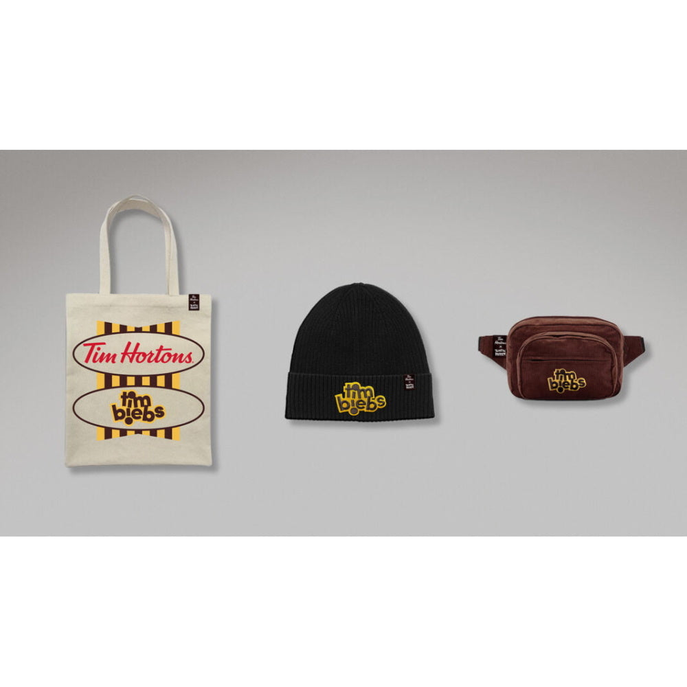 Justin Bieber x Tim Hortons TimBiebs Bundle - Beanie, Tote Bag & Fanny Pack  [Accessories]