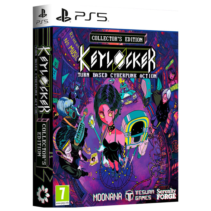 Keylocker: Turn Based Cyberpunk Action - Collector's [PlayStation 5] Video Games Tesura Games