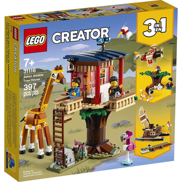 LEGO Creator: Safari Wildlife Tree House - 397 Piece 3-in-1 Building Set [LEGO, #31116 ] LEGO LEGO   
