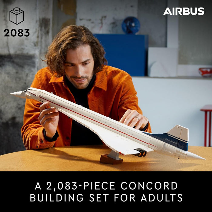 LEGO Icons: Concorde Aircraft - 2083 Piece Building Kit [LEGO, #10318]