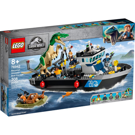 LEGO Jurassic World: Baryonyx Dinosaur Boat Escape - 308 Piece Building Kit [LEGO, #76942] LEGO LEGO   