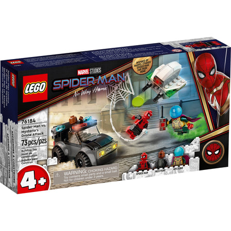 LEGO Marvel Spider-Man: Spider-Man vs. Mysterio's Drone Attack - 73 Piece Building Kit [LEGO, #76184] LEGO LEGO   