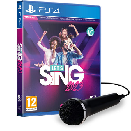 Let's Sing 2023 - Single Microphone Bundle [PlayStation 4] PlayStation 4 Video Game Ravenscourt   