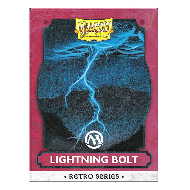 Dragon Shield Sleeves: Magic: The Gathering TCG: Retro Series Brushed Art [Lightning Bolt] - 100 Standard Size Sleeves