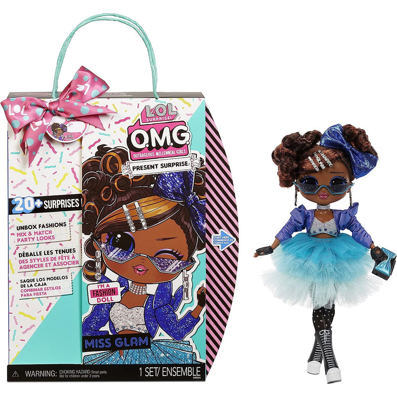 L.O.L. Surprise! O.M.G. Present Surprise Miss Glam Fashion Doll with 20 Surprises Toys & Games LoL Surprise