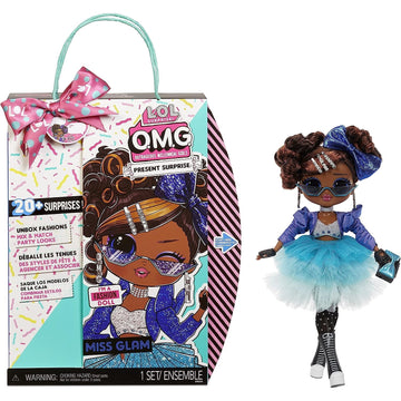 L.O.L. Surprise! O.M.G. Present Surprise Miss Glam Fashion Doll with 20 Surprises [Toys, Ages 3+] Toys & Games LoL Surprise   