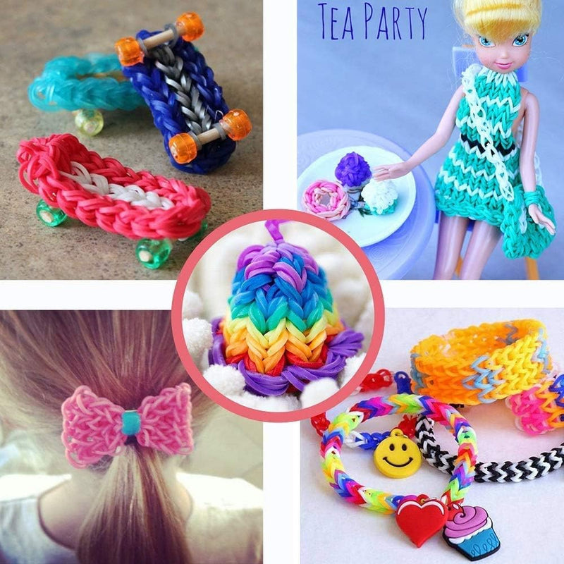 DIY Loom Bands with 23 Colors - Bracelet Making Kit For Kids [Toys, Ages 3+] Toys & Games Wakestar   