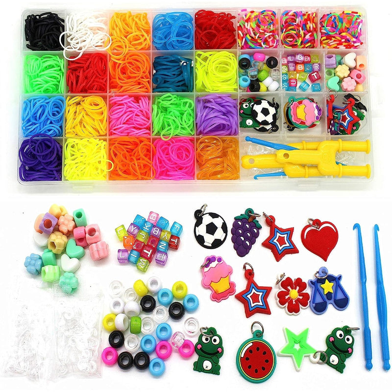 DIY Loom Bands with 23 Colors - Bracelet Making Kit For Kids [Toys, Ages 3+] Toys & Games Wakestar   