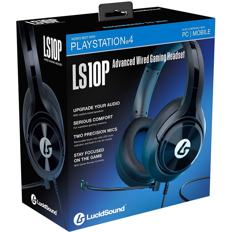 LucidSound LS10P Wired Stereo Gaming Headset with Mic for PlayStation - Black [PlayStation 4 Accessory] PlayStation 4 Accessories LucidSound   