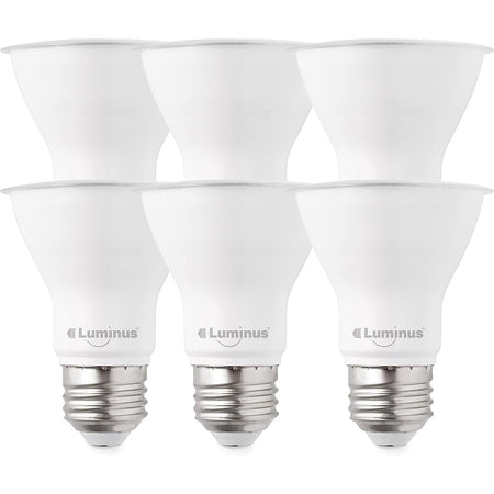 Luminus PLYC3223 Flood-7W (50W) 500 Lumens 3000K Dimmable Led Light Bulb - 6 Pack - Par20 - Bright White [House & Home] House & Home Luminus   