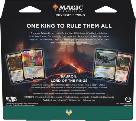 Magic The Gathering MTG TCG: The Lord of the Rings: Commander Deck - The Hosts of Mordor Card Game Wizards of the Coast   