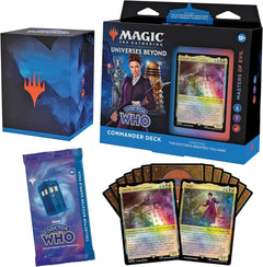 Magic: The Gathering MTG TCG - Universes Beyond: Doctor Who Commander Deck Bundle - 4 Set Decks [Masters of Evil, Blast from The Past, Timey-Wimey & Paradox Power] Card Game Wizards of the Coast