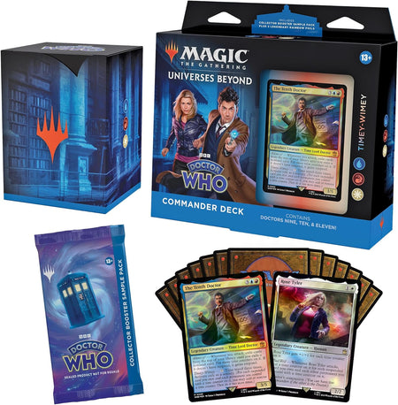 Magic: The Gathering MTG TCG - Universes Beyond: Doctor Who Commander Deck Bundle - 4 Set Decks [Masters of Evil, Blast from The Past, Timey-Wimey & Paradox Power] Card Game Wizards of the Coast