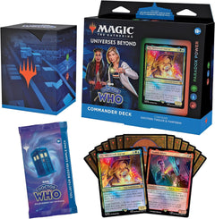 Magic: The Gathering MTG TCG - Universes Beyond: Doctor Who Commander Deck Bundle - 4 Set Decks [Masters of Evil, Blast from The Past, Timey-Wimey & Paradox Power] Card Game Wizards of the Coast