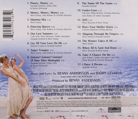 Mamma Mia! The Movie Soundtrack [Audio CD] Audio CD/Vinyl Universal Music   