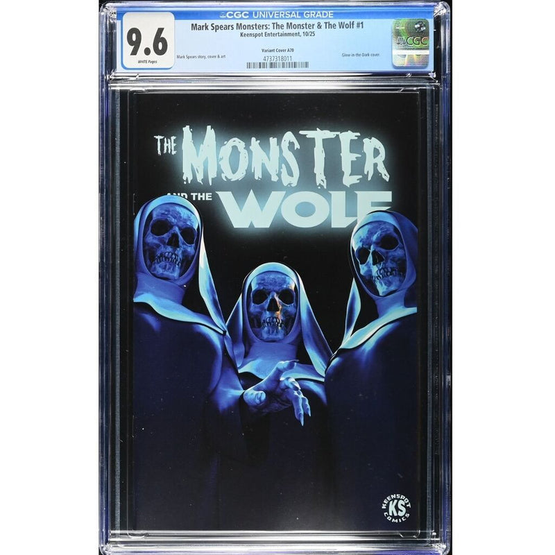 Mark Spears Monster and the Wolf #1 [Mark Spears CGC 9.6 CVR A70 Glow] 2025 Comics Keenspot