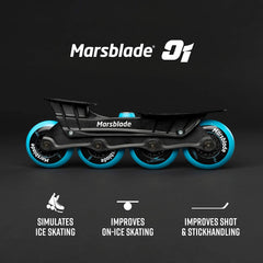 Marsblade O1 Kit - Hockey Off-Ice Training Chassis for Ice and Roller Skates - Large [Sports & Outdoors] Sports & Outdoors Marsblade   