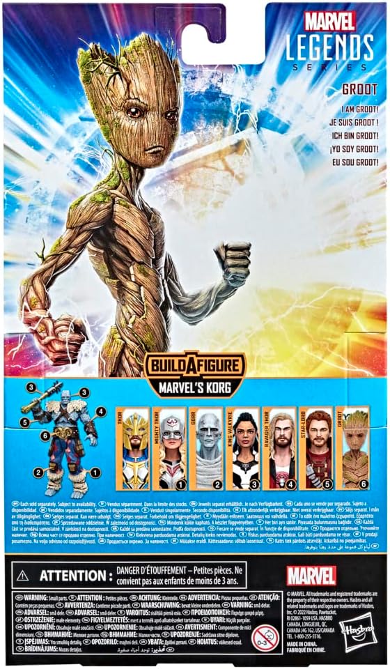 Marvel Legends Series: Thor: Love and Thunder Groot 6-Inch Action Figure [Toys, Ages 4+] Toys & Games Hasbro   