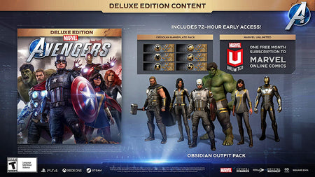 Marvel's Avengers - Deluxe Edition [Xbox One] Xbox One Video Game Square Enix   