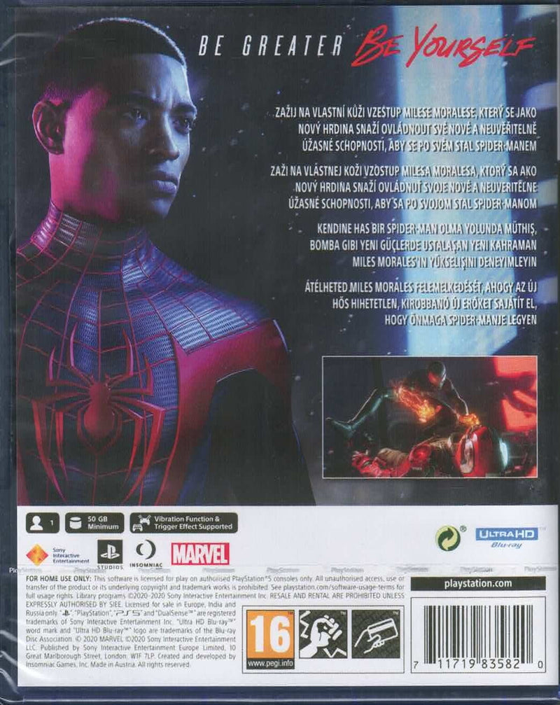 Marvel's Spider-Man: Miles Morales [PlayStation 4] PlayStation 5 Video Game Sony   