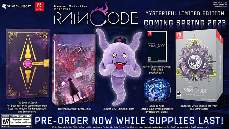 Master Detective Archives: RAIN CODE - Mysteriful Limited Edition [Nintendo Switch] Nintendo Switch Video Game Spike Chunsoft   