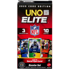 Mattel: UNO Elite NFL 2025 Core Edition Booster Set Toys & Games Mattel