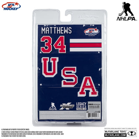 McFarlane SportsPicks NHL: Auston Matthews (USA Hockey) Olympics - 7" Figure Toys & Games McFarlane Toys
