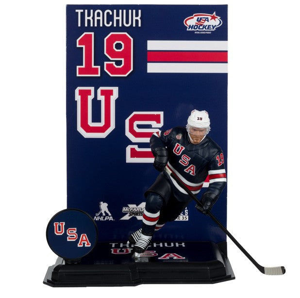 McFarlane SportsPicks NHL: Matthew Tkachuk (USA Hockey) Olympics - 7" Figure Toys & Games McFarlane Toys